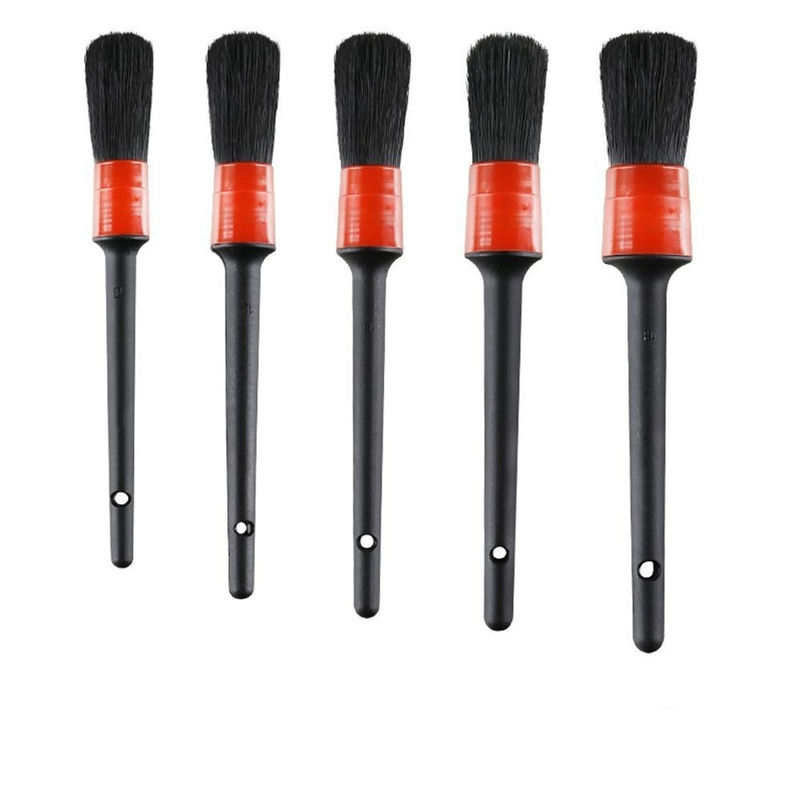 5pcs Car Cleaning Brush Kit Automative Detailing Brush 8.07"