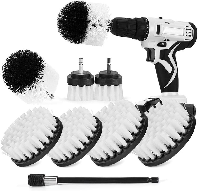 Good price ISO9001 White Drill Scrubber Brush Set 0.15mm Filament Diameter online