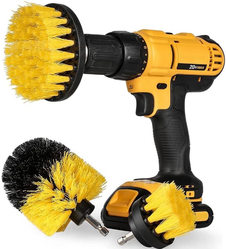 buy Wheel Wash 10cm Tire Drill Brush 3 Piece Kit APLUS 360 Degree Cleaning Angle online manufacturer